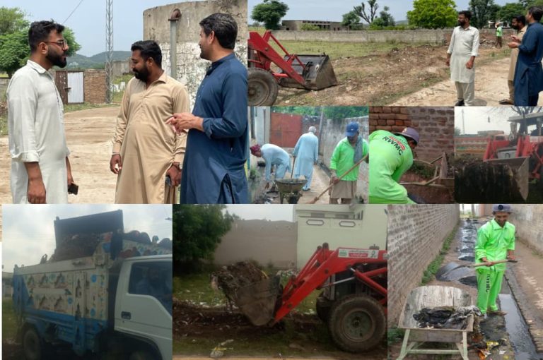 *دینہ۔ راولپنڈی ویسٹ مینجمنٹ کمپنی کے “ستھرا پنجاب” پروگرام کے تحت پیر بھچر شریف میں بڑا صفائی آپریشن، اسسٹنٹ منیجر اویس ملک کی نگرانی میں گلیاں، نالیاں اور کوڑا پوائنٹس مکمل صاف، اہلِ علاقہ کارکردگی پر مطمئن